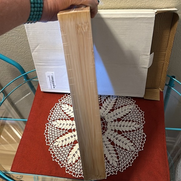 Nwt Bamboo silverware tray. Width 10”. Length 13.5”. Deep 2”. - Picture 2 of 3